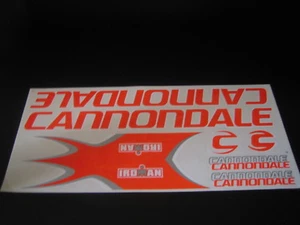 Cannondale Aufkleber orange, weiß & silber. - Bild 1 von 1