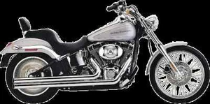 Cobra Chrome Speedster Long Exhaust for Harley Fat Boy Lo 12-17 - Picture 1 of 3