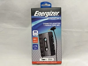 Energizer 05598 -Cassette Adapter with Microphone Integrated Push Button Control - Picture 1 of 2