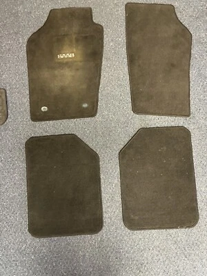 Juego completo de alfombrillas gris oscuro usadas Saab 900 9-3 OEM Foto 1 de 4