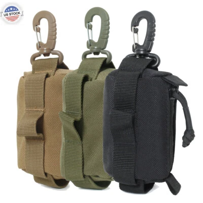 Tactical EDC Pouch Wallet Mini Coin Purses Keychain Zipper Pocket Storage Bag