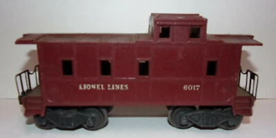 Vintage 1950's  LIONEL LINES # 6017 Caboose * Railroad Model Trains * (lot #4) - Image 1 of 4