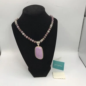 Jay King (DTR) Mine Find Purple Stones Sterling Silver Pendant Necklace - Picture 1 of 13
