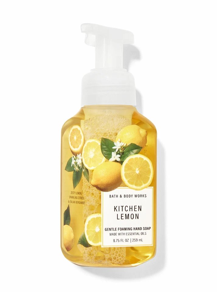 Bath & Body Works Kitchen Lemon Creamy Gentle Foaming Hand Soap 8oz