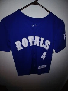 MLB Kansas City Royals #4 Alex Gordon Jersey Size Large 10/12 - Picture 1 of 2