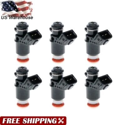 Set of 6 Fuel Injectors for Honda Goldwing 1800 GL1800 01-17 Silver Wing FSC600A Foto 1 de 4