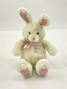 My First Bunny rosa weiß Plüschtier 13 Zoll Stofftier mit Schleife Schleife Gund #36431 - Bild 1 von 9