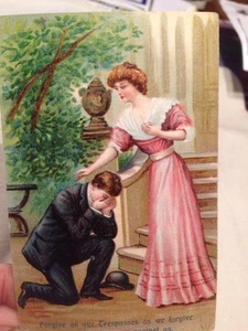 Antique Christian Postcard Embossed Unposted - Picture 1 of 3