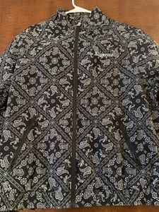 Supreme Herren Large Bandana Trainingsjacke schwarz SS18 wenig getragen - Bild 1 von 3