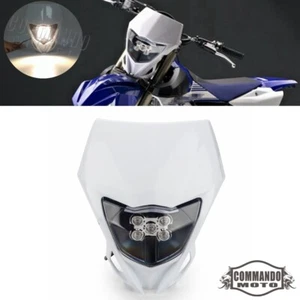 Supermoto LED Headlight For Yamaha WR 125 250 400 426 450 YZ250 YZ450 TTR110 230 - Picture 1 of 8