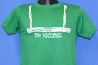 KRYPTONITE U LOCK K4 VINTAGE AÑOS 80 ¡ESTOY SEGURO! Camiseta BICICLETA REVOLUCIONARIA S Foto 1 de 4