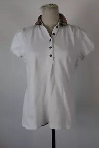 BURBERRY BRIT MAGLIA POLO DONNA TG. XL T-SHIRT WOMAN ITALY CASUAL VINTAGE - Photo 1 sur 6