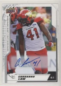 2020 Upper Deck CFL Autograph Auto 85 Cordarro Law Calgary Stampeder 1:37 - Picture 1 of 1