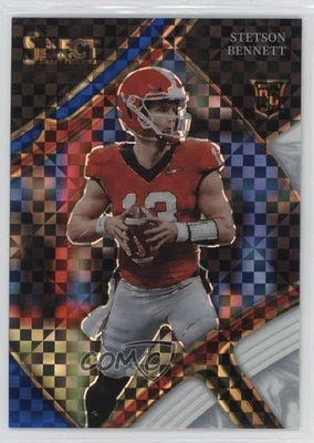 2023 Select Draft Picks Blue & White Squares Prizm Stetson Bennett IV Rookie RC - Image 1 of 2