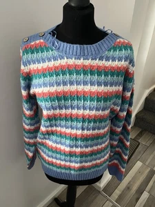 ISLE Stripe Jumper Sweater  Size 10-12 New With Tags - Picture 1 of 4