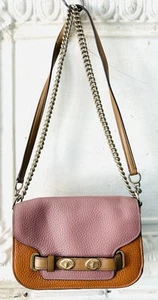 COACH BLAKE CROSSBODY wunderschöne COLORBLOCK Kiesel Leder Crossbody Kettenriemen - Bild 1 von 9
