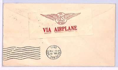 USA Air Mail Cover 1925 Los Angeles Cheyenne Wyoming{samwells}XA25 - Image 1 of 4