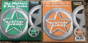 2 CDG LEGENDS KARAOKE DISCS FOUR TOPS,PLATTERS,TEMPTATIONS R&B SOUL oldies - Picture 1 of 2