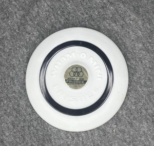 Vintage Wham O Mini Miniatur 4" weiß Olympiade Frisbee 1967 - Bild 1 von 2