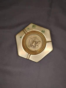 Vintage Unpolished Brass Ash Tray American Eagle 5" - Picture 1 of 4