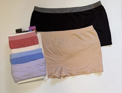 6 Pares Hanes “Pantalones Cortos Niño Sin Etiquetas” Sin Costuras, Damas Talla M/6, ⭐️ Totalmente Nuevos ⭐️ Foto 1 de 4