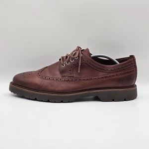 Cole Haan Zapatos Para Hombre Talla 12M Cuero Marrón Punta de Ala Oxford Brogue Vestido C37037 - Imagen 1 de 14