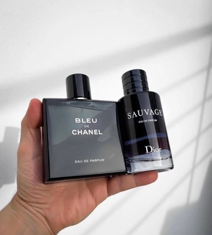 Authentic Bleu de Chanel & Dior Sauvage EDP Duo for Men 100ml Each – New Sealed - Image 1 of 1