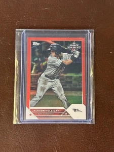 Jackson Holliday RED FOIL 04/10 - 2023 Topps Pro Debut - Picture 1 of 2