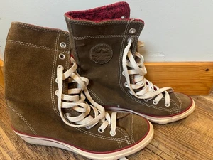 Zeppa Vintage Donna Converse Chuck Taylor All Star Hi-Ness XHi Taglia 5 - Foto 1 di 8