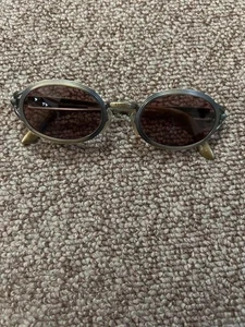 Vintage Jean Paul GAULTIER Sunglasses Brown Lenses Matte Gold Frame Rare Design - Picture 1 of 6