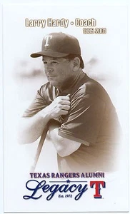 Texas Rangers Alumni Legacy Team Issued Postcard Larry Hardy SGA Texas Longhorns - Picture 1 of 1