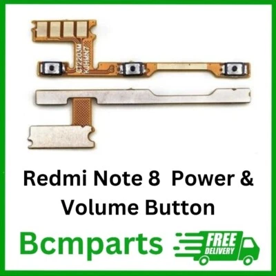 BCMPARTS Für Xiaomi Redmi Note 8 Ersatz Power & Lautstärketaste Flex Kabel