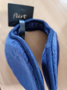 Ladies/ Teens Blue Suede Feel Ear Warmers - Picture 1 of 6