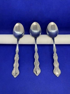 Oneida Mozart Deluxe Edelstahl Oval Suppenlöffel Glänzend Besteck Silberbesteck Menge 3 - Bild 1 von 6