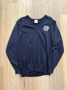 Vintage 90s AFL Port Adelaide Power V Neck Sweater Size Extra Large - Picture 1 of 4