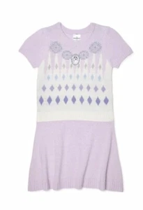 Frozen Girls Elsa Sweater Knit Dress New Sizes XS-XL - Picture 1 of 4