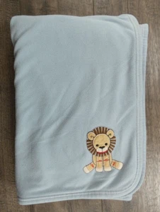 Baby Boy Vintage Gymboree Fleece Monkey & Friends Lion Baby Blanket - Picture 1 of 5