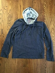 American Rag Mens Lightweight Blue Hoodie Long Sleeves Medium - Picture 1 of 2