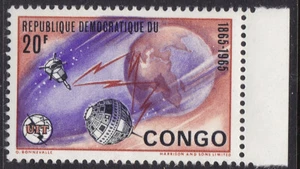 Congo 1965 20 Francs ITU Telecom Satellites Sg-578 MNH OG - US Seller - Picture 1 of 1