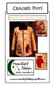Cracked Pots Shirt Applique Pattern by Moonlight Designs Quilts & Wearables - Picture 1 of 2
