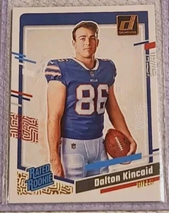 2023 DALTON KINCAID RC / BRONZE Panini Donruss RATED ROOKIE #11 Bills TE RARE - Picture 1 of 4