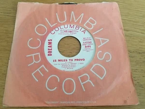 DREAMS - 15 Miles To Provo 1970 MONO PROMO Jazz Prog Fusion BILLY COBHAM 7" - Imagen 1 de 2