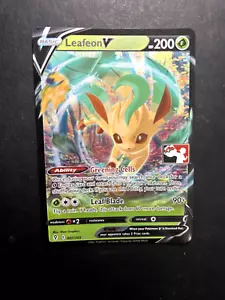 Pokemon Karte Leafeon V 007/203 Play! Preispaket Serie GESTEMPELT NM - Bild 1 von 2