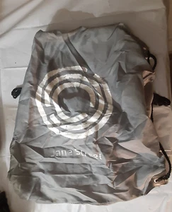 Jane Street grau Kordelzug 17x16 Zoll Tasche Beutel Sack, ok, Nylon - Bild 1 von 3