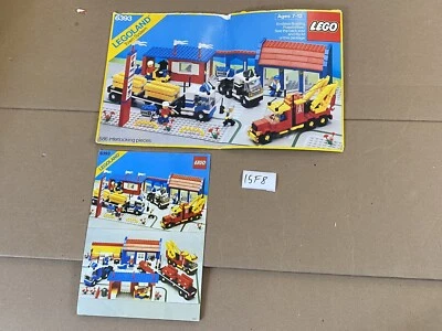 READ Vintage truck stop LEGO 6393 Town System Manual & empty Box Flap only 15F8 - Image 1 of 4