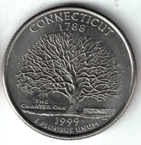 USA - 1999D - Washington ¼ $ - Connecticut - Crisp! - #20096 - Picture 1 of 2