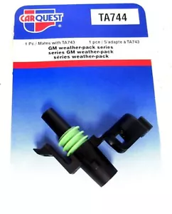 Carquest Brand TA744 GM Weather-Pack Series Nylon Single Connector for TA743 New - Picture 1 of 1