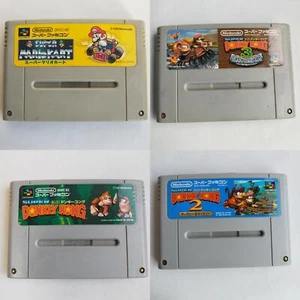 Super Mario Kart Donkey Kong 3  2 Super Famicom pre-owned Nintendo Tested - Picture 1 of 17