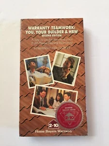 1996 HOME BUYERS WARRANTY VHS STARRING CHAD EVERETT SEALED - Imagen 1 de 4
