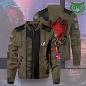 Cyberpunk Printed Bomber Jacket - Picture 1 of 2